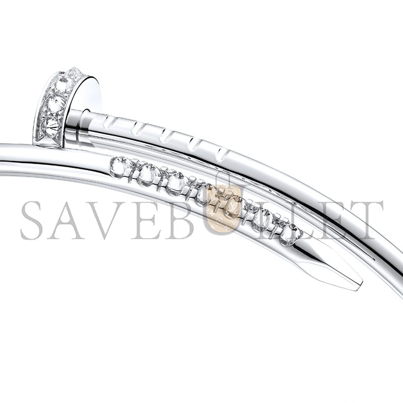 CARTIER JUSTE UN CLOU BRACELET SMALL MODEL REVERSE-SET DIAMONDS CRB6092017